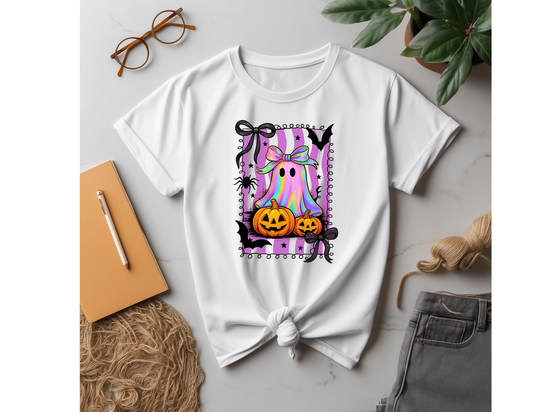 "Ghost with pumpking stamp"