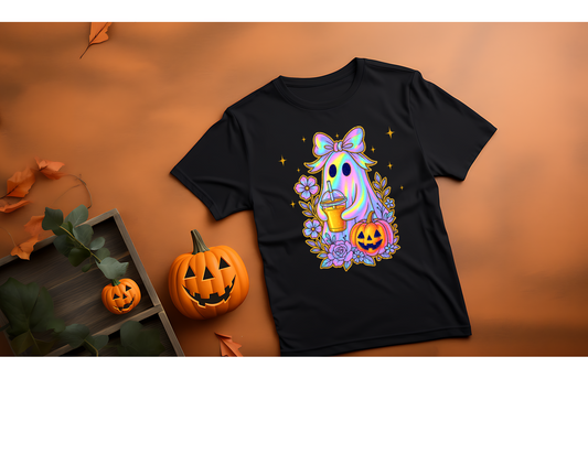 "Ghost with Icee Coffee"