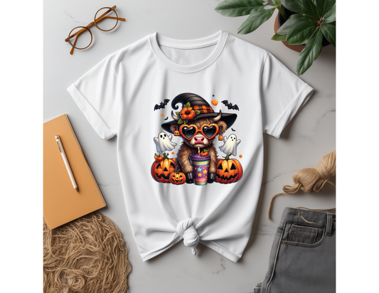 "Halloween Cow with sunglasses"