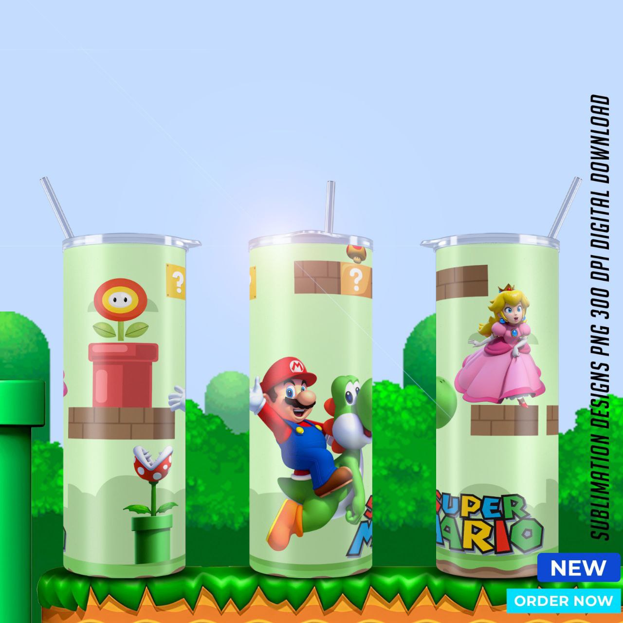 Mario Bros Movie tumblers