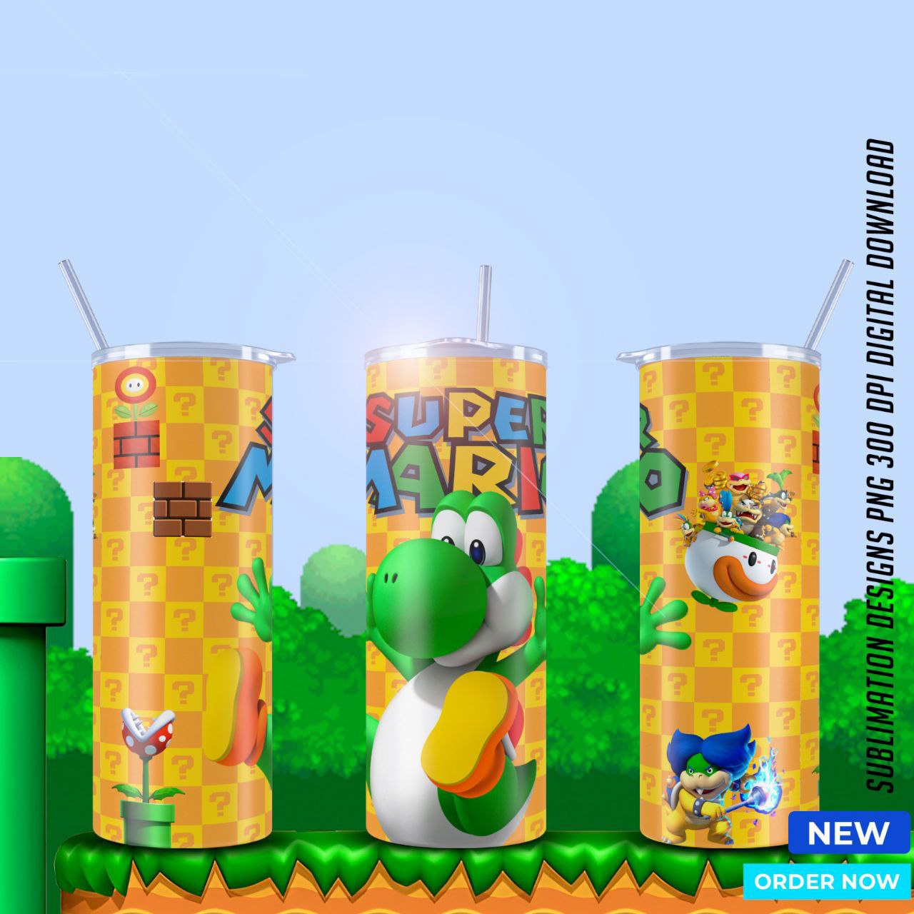 Mario Bros Movie tumblers