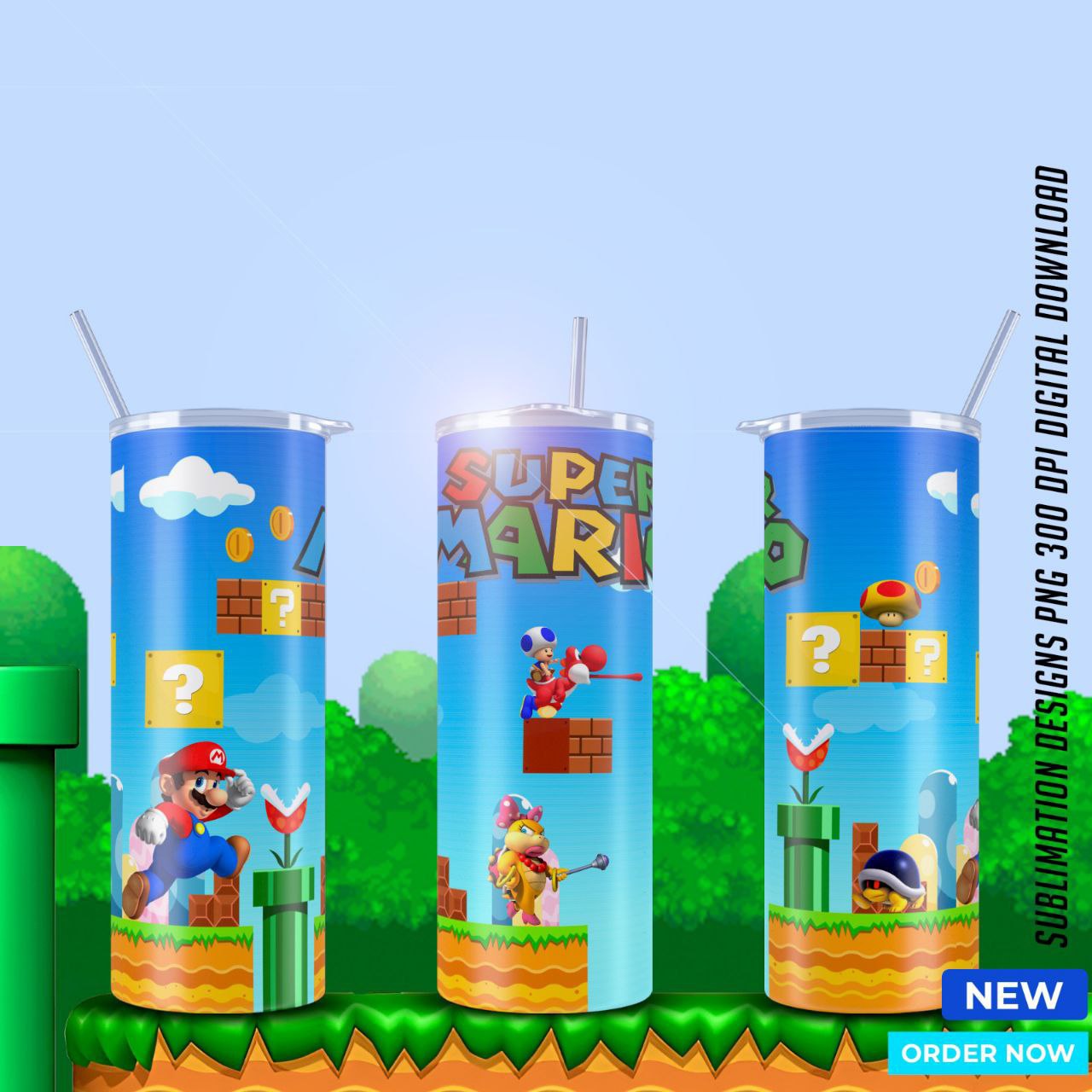 Mario Bros Movie tumblers