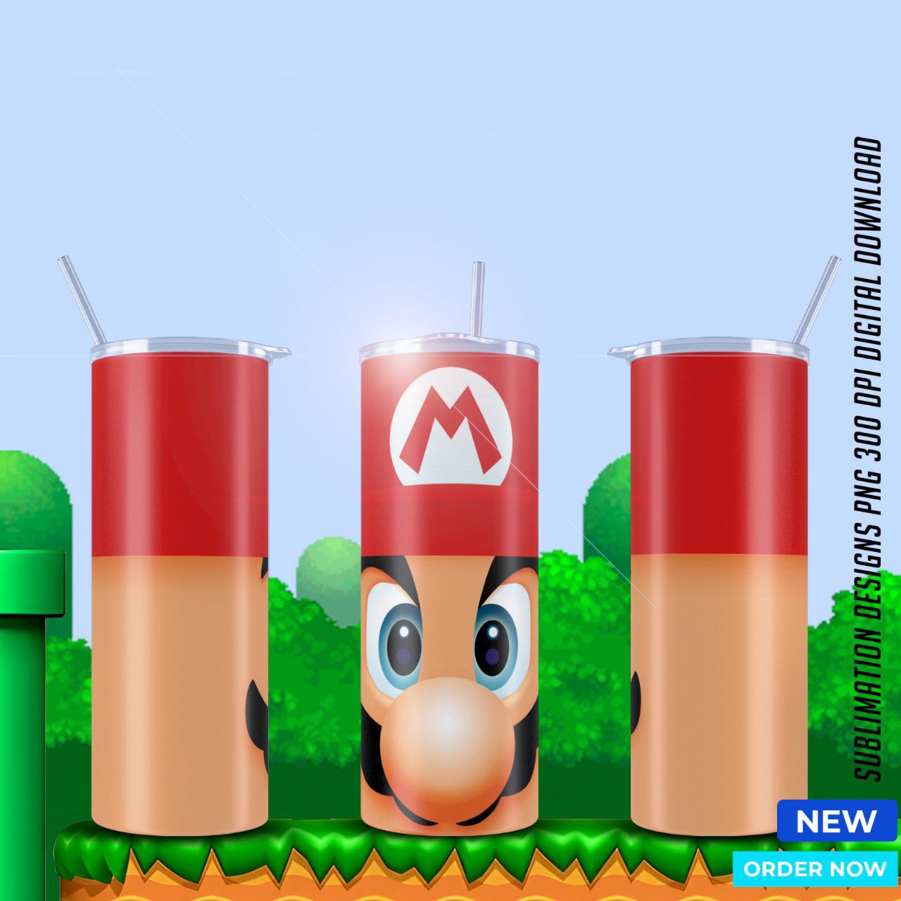 Mario Bros Movie tumblers
