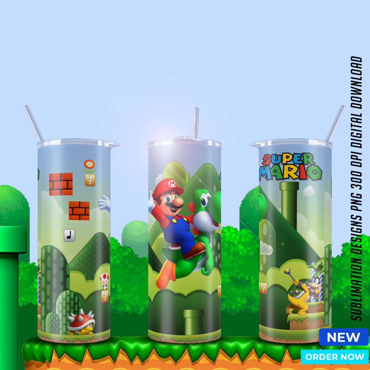 Mario Bros Movie tumblers