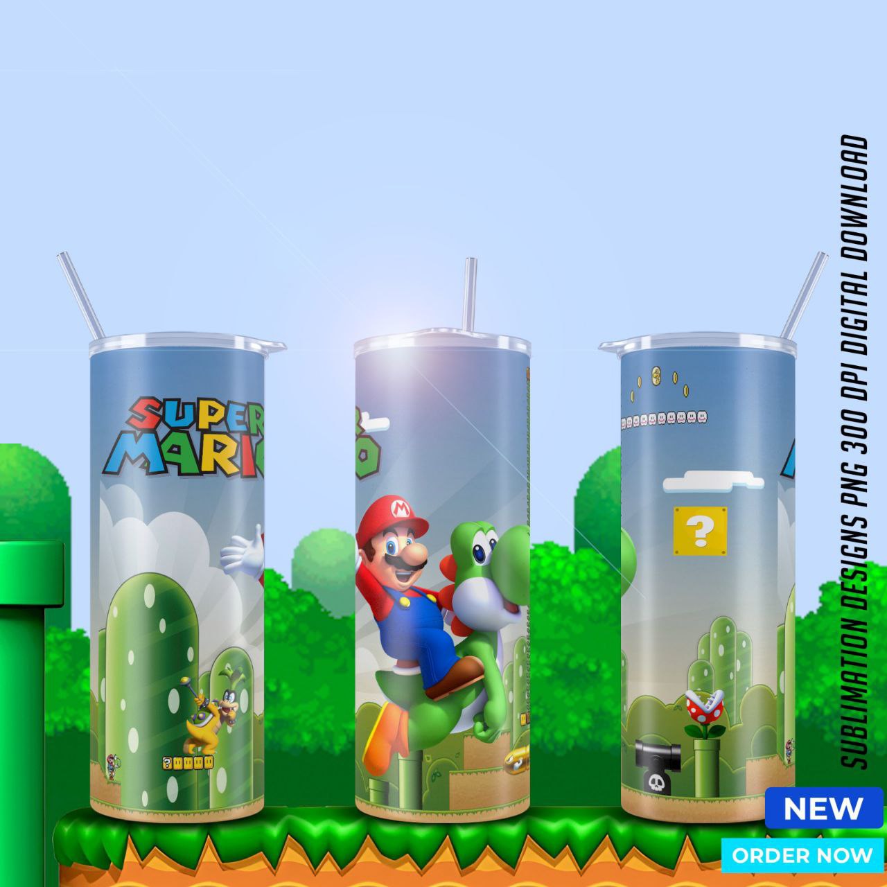 Mario Bros Movie tumblers