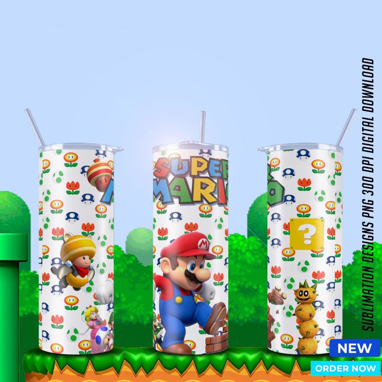 Mario Bros Movie tumblers