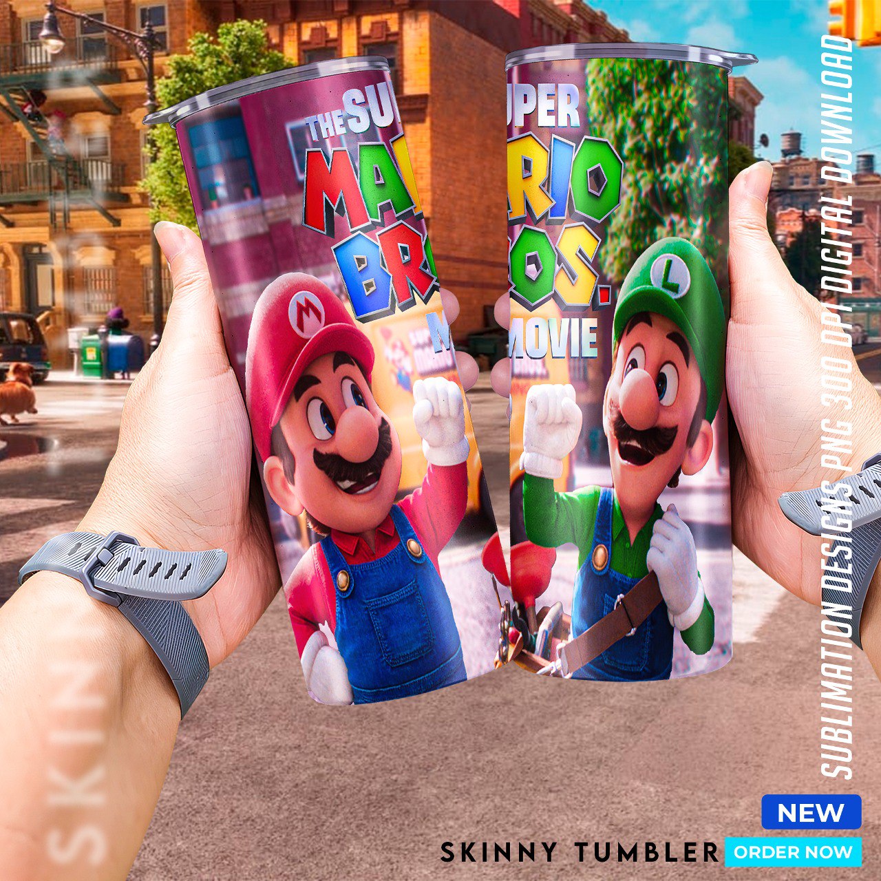 Mario Bros Movie tumblers