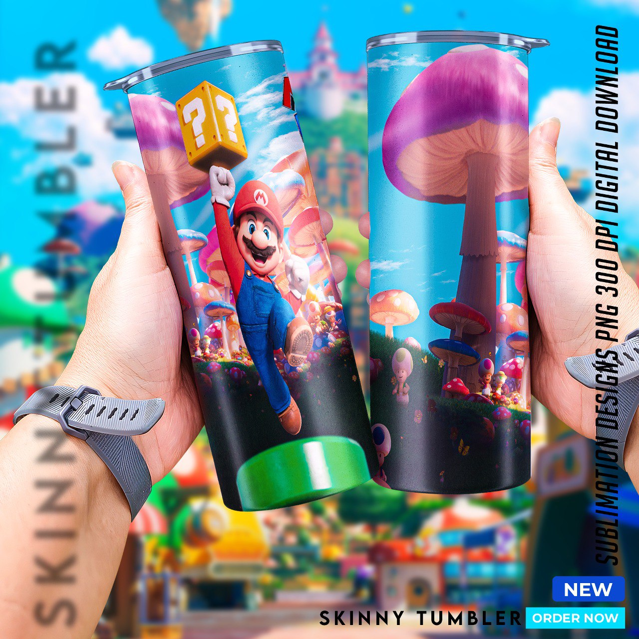 Mario Bros Movie tumblers