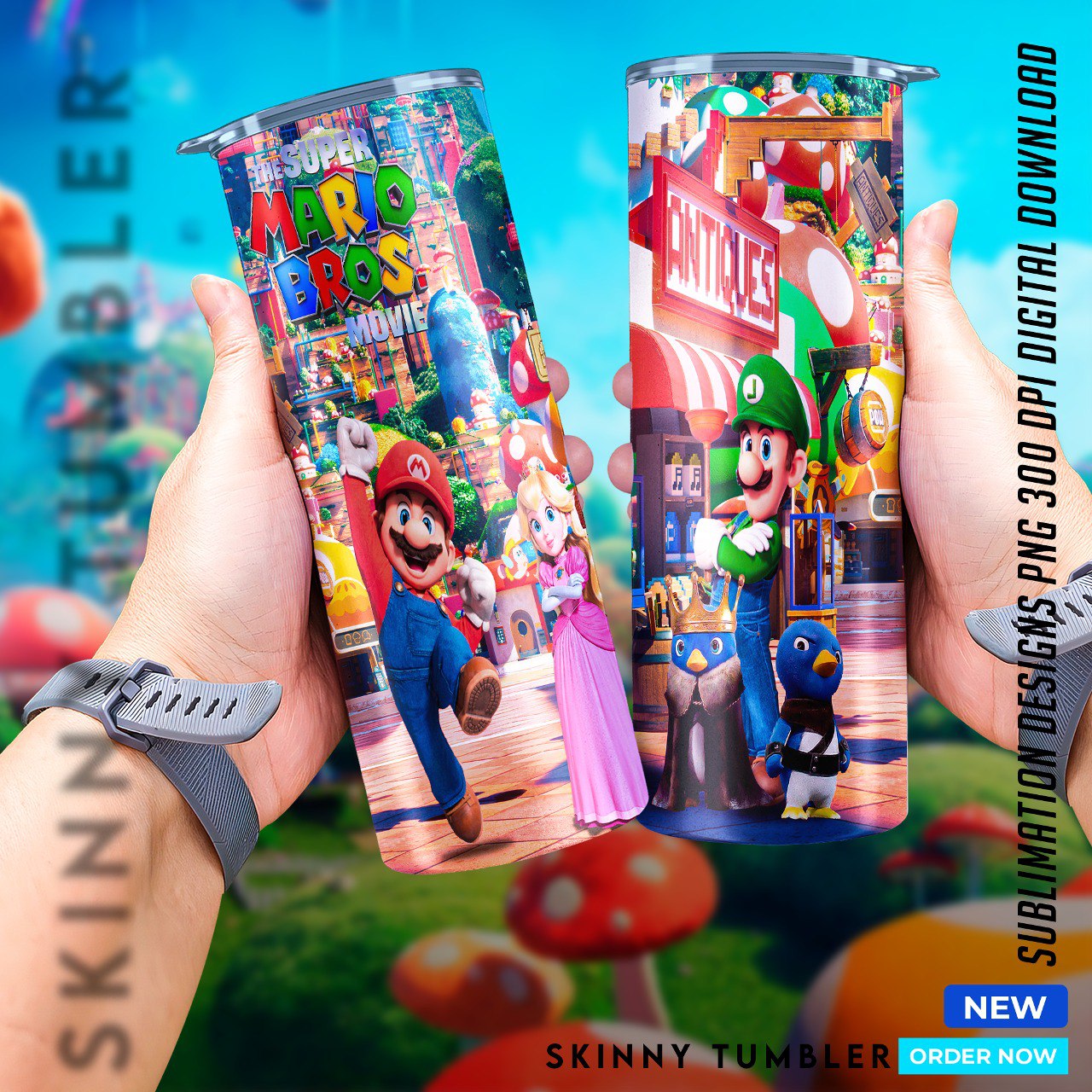 Mario Bros Movie tumblers