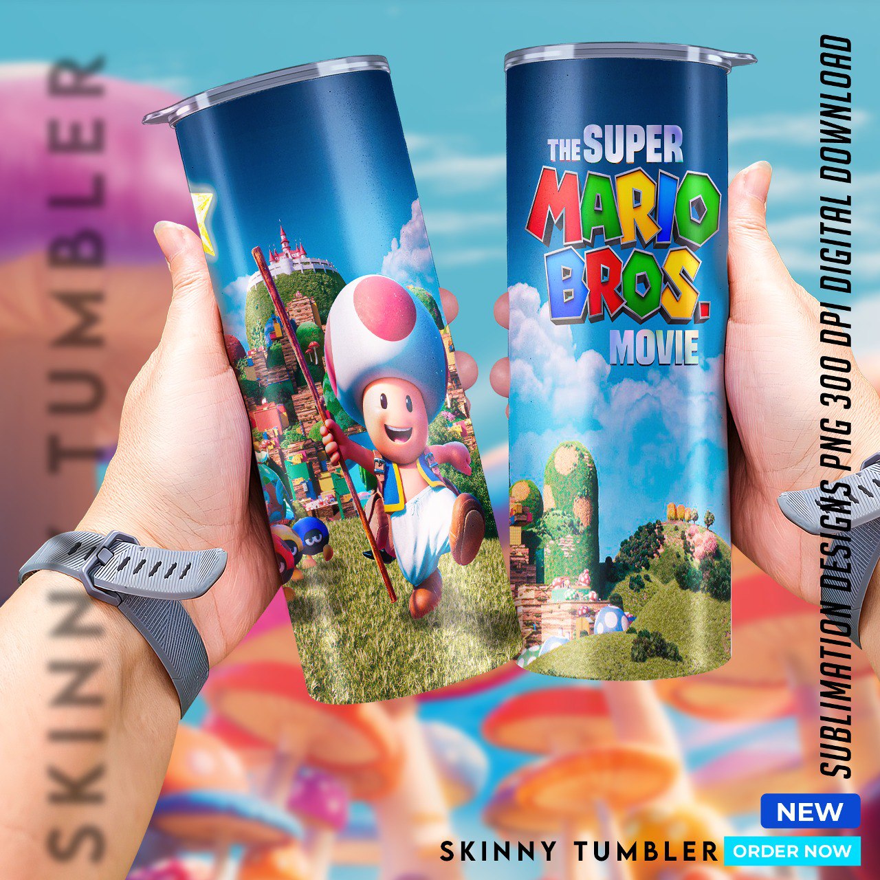 Mario Bros Movie tumblers