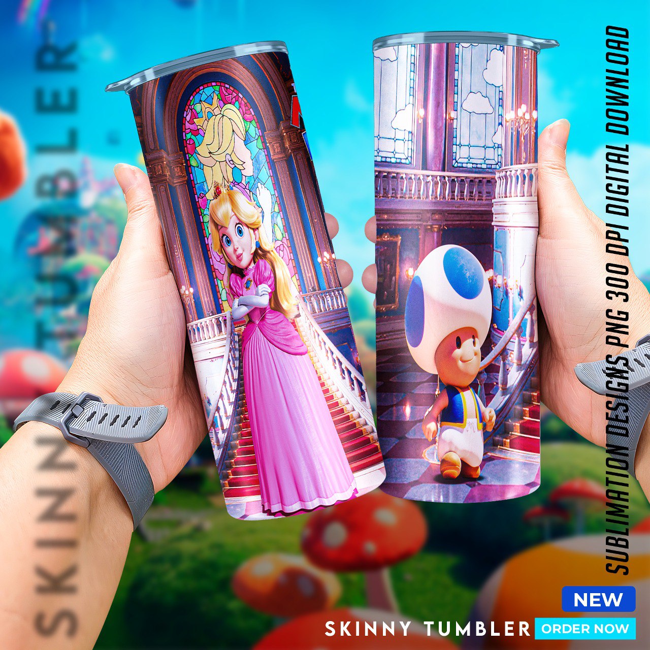 Mario Bros Movie tumblers