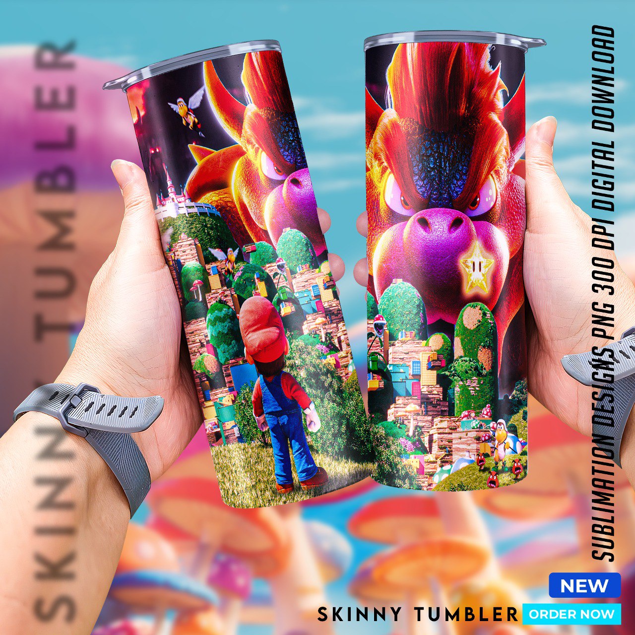Mario Bros Movie tumblers
