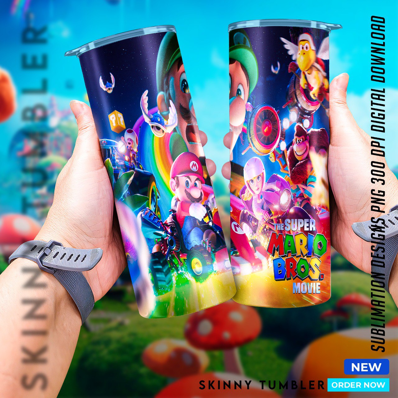 Mario Bros Movie tumblers